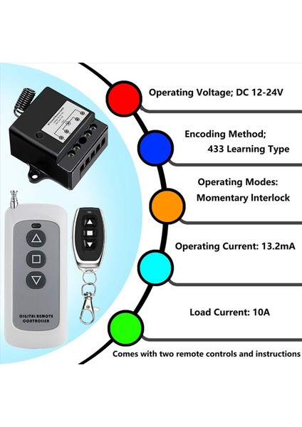3x DC12V-24V Ileri Geri Anahtarı Lineer Aktüatör Uzaktan Kumanda 10A Akım 165 Ft Aralığı Uzaktan Kumandalı Lineer Aktüatör (Yurt Dışından) indirimleri