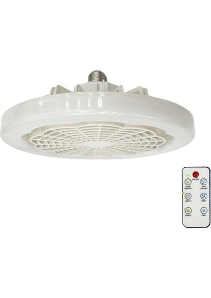 2x E27 Tavan Vantilatörü Işık ve Uzaktan Kumanda ile Akıllı Fan Işık Aydınlatma Fanı LED Tavan Vantilatörü Lamba A (Yurt Dışından) fiyatları