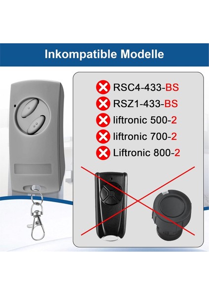 Garaj Kapısı Açacağı Uzaktan Kumanda 433 92MHZ Ecostar RSE2-433 RSC2-433 RSZ1-433 El Verici (Yurt Dışından) fiyatları
