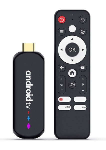 Amlogic S905L Tv Kutusu Dört Çekirdekli ANDROID14 0 4K Video Wifi Bt Ses Yardımcısı Uzaktan Kumanda Medya Oynatıcı Tv Sopa Ab (Yurt Dışından)