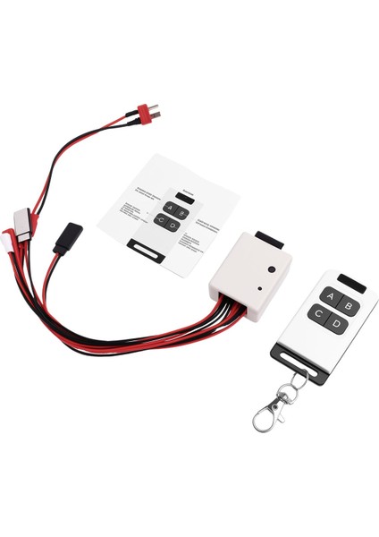 Rc Araba Vinç Kontrolü Kablosuz Uzaktan Kumanda Alıcısı Için 1 10 Rc Paletli Eksenel SCX10 D90 Tamiya CC01 (Yurt Dışından) fırsatları