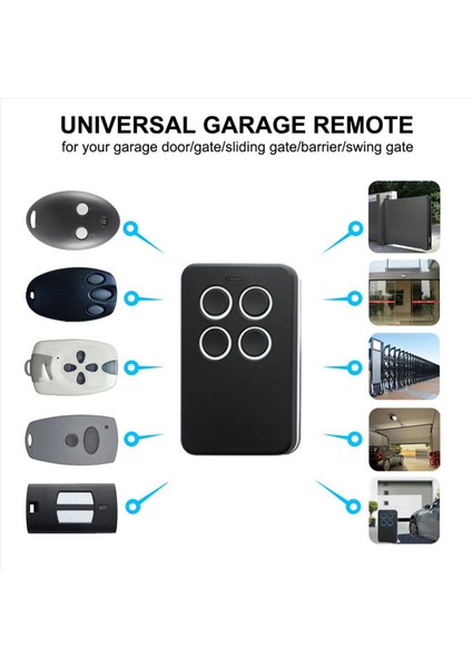 6 Adet Evrensel Çok Frekanslı Garaj Uzaktan Kapı Uzaktan Kumandası 280-868MHZ Tüm Sabit Kod ve Haddeleme Kodu Parçaları Için (Yurt Dışından) modelleri