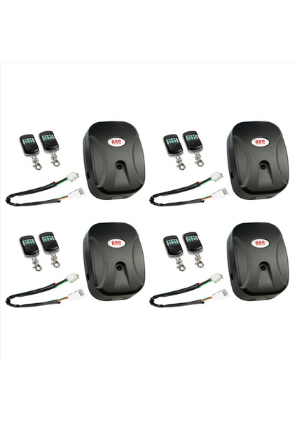 4x Evrensel Garaj Kapısı Kablosuz Uzaktan Kumandalar Zincir Tipi Harici Elektrikli Panjur Kapı Denetleyicisi 433 Mhz (Yurt Dışından)