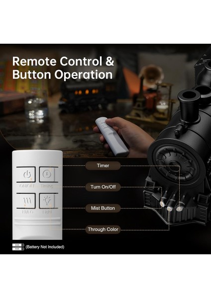 Uçucu Yağ Difüzör, Tren Difüzör Soğuk Mist Nemlendirici 2 Işık 2 Mist Modu Otomatik Ofis Yatak Odası Için Otomatik Kapatma (Yurt Dışından) fırsatları