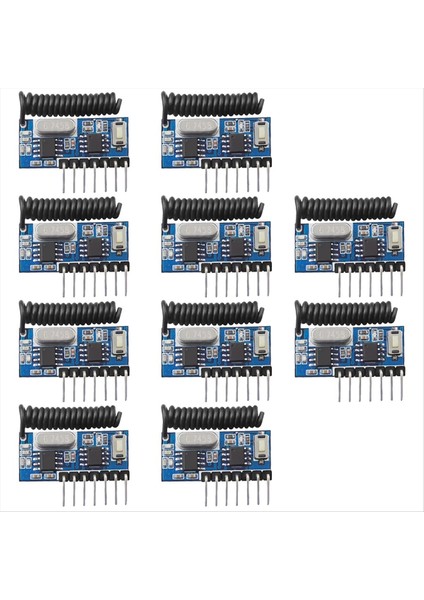 433MHZ Rf Alıcı Öğrenme Kodu Kod Çözücü Modülü 433MHZ Kablosuz 4 Ch Uzaktan Kumanda Için 4 Ch Çıkışı 1527 2262 Kodlama 10 Adet (Yurt Dışından)