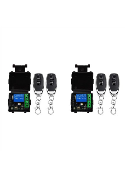 2x 433 Mhz Kablosuz Uzaktan Kumanda Anahtarı Rf Röle 12 V Uzaktan Kumanda Anahtarı Garaj Kapısı Motor Işık Kontrolü (Yurt Dışından)