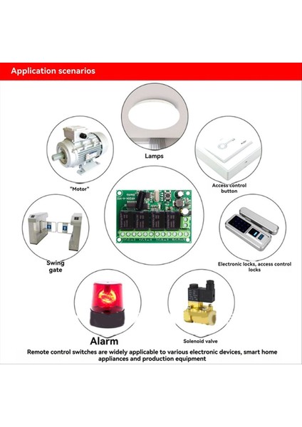 433MHZ Evrensel Kablosuz Uzaktan Kumanda Dc 12V 4ch Röle Anahtarı 4 Düğme Verici Dıy Projeleri Için (Yurt Dışından) modelleri