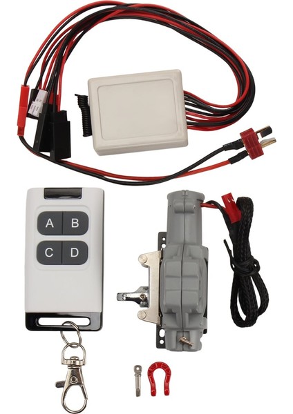 1/10 Araba Modeli Yeni Tırmanma Araba Kurtarma Metal Vinç Çok Fonksiyonlu Uzaktan Kumanda ile 1/10 Rc Paletli Titanyum Renk (Yurt Dışından)