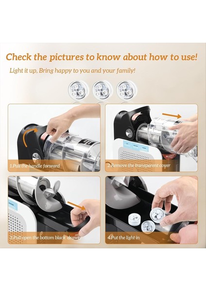 Ninja Slushi FS301/FS300 Için LED Kapsül Işıklar 16 Renk ve 4 Mod ve Kurulum Yok Rgb Su Geçirmez Işık 3&#39 Lü Paket (Yurt Dışından) modelleri