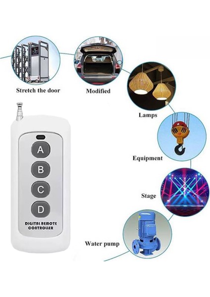 433MHZ Kablosuz Uzaktan Kumanda Öğrenme Kodu EV1527 Modülü Anten Abcd 4 Düğme Kontrolü 1000M Uzun Menzilli Açıcı (Yurt Dışından) fiyatları