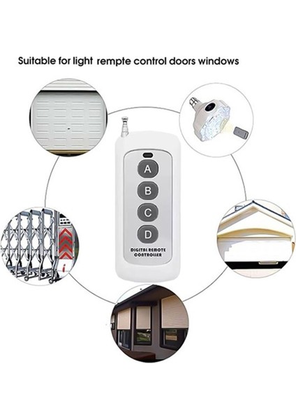 433MHZ Kablosuz Uzaktan Kumanda Öğrenme Kodu EV1527 Modülü Anten Abcd 4 Düğme Kontrolü 1000M Uzun Menzilli Açıcı (Yurt Dışından) modelleri