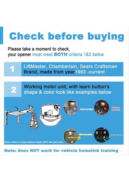 Garaj Kapısı Açıcı Liftmaster Chamberlain Craftsman 893LM 893MAX 891LM 971LM 973LM 371LM Garaj Kapı Açıcıları (Yurt Dışından) modelleri