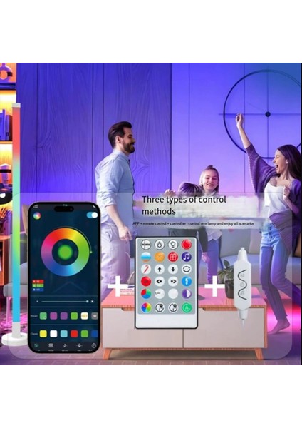 Yeni Köşe Zemin Lambası, Oturma Odası, Oyun Odası Için 16 Milyon Renk ve 200&#39;DEN Fazla Sahne ile Rgb LED Köşe Lambası (Yurt Dışından) fiyatları