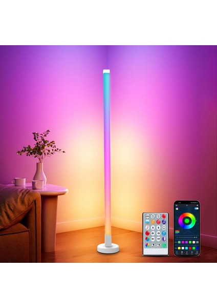 Yeni Köşe Zemin Lambası, Oturma Odası, Oyun Odası Için 16 Milyon Renk ve 200&#39;DEN Fazla Sahne ile Rgb LED Köşe Lambası (Yurt Dışından) indirimleri