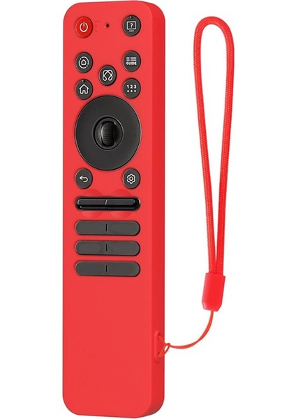 Lg MR25GA Uzaktan Kumanda Kırmızı Için Kordonlu Silikon Koruyucu Kılıf Darbeye Dayanıklı Yumuşak Kabuk Koruyucu Kılıf (Yurt Dışından)