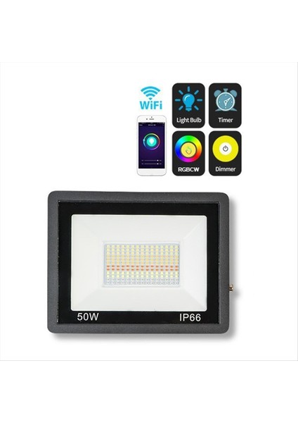 Rgb LED Taşkın Işıkları, Tuka Akıllı Kontrol Taşkın Işığı Uzaktan, Dıy Up Işıkları Cadılar Bayramı Outdoor Decl Us Fiş (Yurt Dışından) modelleri