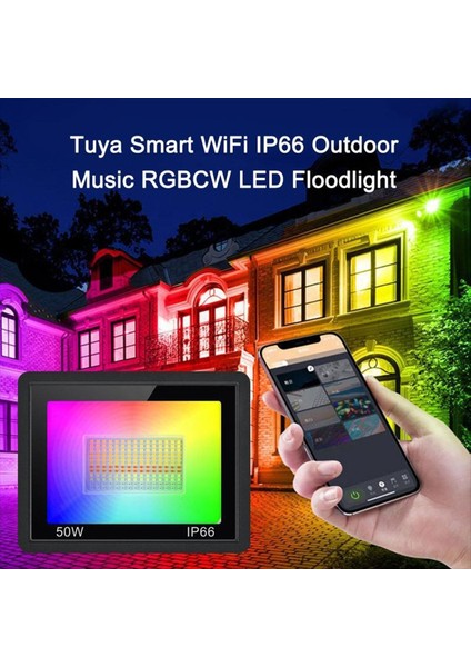 Rgb LED Taşkın Işıkları, Tuka Akıllı Kontrol Taşkın Işığı Uzaktan, Dıy Up Işıkları Cadılar Bayramı Outdoor Decl Us Fiş (Yurt Dışından) fırsatları