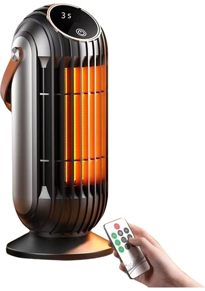 1500W Akıllı Masaüstü Uzay Isıtıcı Güçlü Ptc Seramik Hızlı Isıtma Ev Ofis Yatak Odası Için 4 Isı Ayarları Ab Tak (Yurt Dışından)