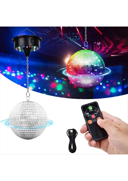 Dönen 6in Disko Topu Motorlu 6-12RPM Ayarlanabilir Dj Grupları Için Disko Işığı Düğün Parti Doğum Günü Noel (Yurt Dışından) fiyatları