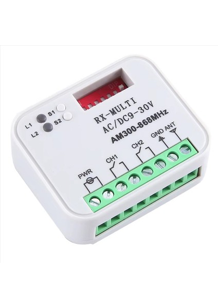 3x Evrensel Garaj Kapısı Uzaktan Kumanda Rx Çok Frekanslı 300-868MHZ Açıcı Anahtarı 9-30V Röle Rx 2ch Röle Modülü (Yurt Dışından) fırsatları