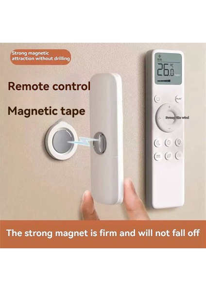 20 Adet Manyetik Uzaktan Kumanda Tutucu Duvara Monte Yapışkanlı Tv/klima Depolama Kancaları Ev Düzenleyici Kancaları (Yurt Dışından) modelleri