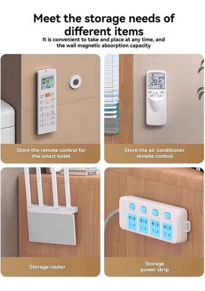 20 Adet Manyetik Uzaktan Kumanda Tutucu Duvara Monte Yapışkanlı Tv/klima Depolama Kancaları Ev Düzenleyici Kancaları (Yurt Dışından) fırsatları
