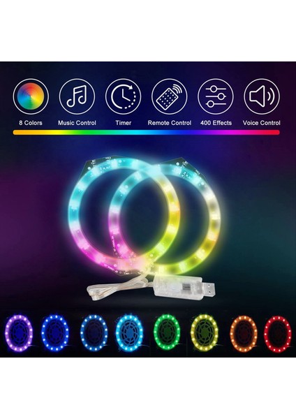 Ps5 Için LED Işık Şeridi Rgb 8 Renk 400 Etkileri Işık Alma Işık Çubuğu Şerit Dekoratif Aksesuarları Playstation 5 Için (Yurt Dışından) indirimleri