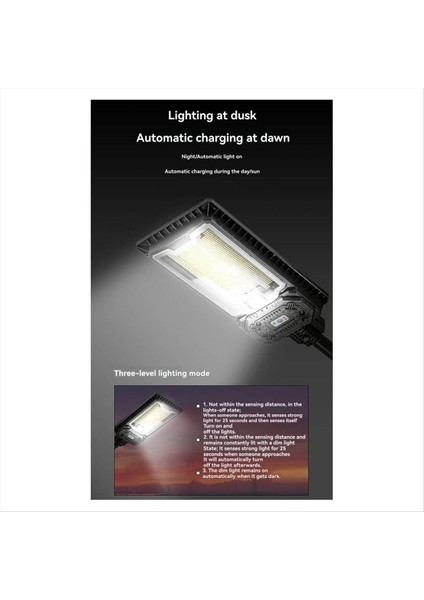 Güneş Işığı Açık Bahçe Aydınlatma Su Geçirmez Süper Parlak Insan Vücudu Indüksiyon Sokak Lambası 98 Lamba Boncuk (Yurt Dışından) fiyatları