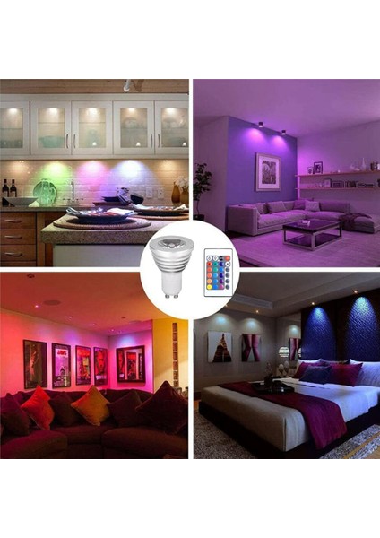 8 Adet GU10 Ampuller ve Hafıza Fonksiyonlu 1 Uzaktan Kumanda 4 Dinamik Aydınlatma Modu Spot Işığı 17 Renk Değiştirilebilir Spot Işığı (Yurt Dışından) fırsatları