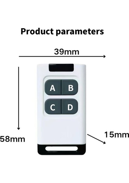 433 Mhz Kopya Uzaktan Kumanda 50 Metre Klon Uzaktan Kumanda Elektrikli Garaj Kapısı Açacağı Denetleyici Teksir Beyaz (Yurt Dışından) fırsatları