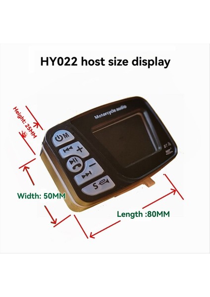 Bluetooth Motosiklet Kornaları Desteği Fm Radyo Müzik Çalar Tf Kart Motosiklet Bluetooth Hoparlör Oynatma USB Su Geçirmez A (Yurt Dışından) fiyatları