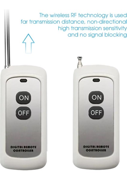 433MHZ Kablosuz Uzaktan Kumanda Öğrenme Kodu EV1527 Modülü Anten Açık/kapalı 2 Düğme Kontrolü 1000M Uzun Menzilli Açıcı (Yurt Dışından) fırsatları