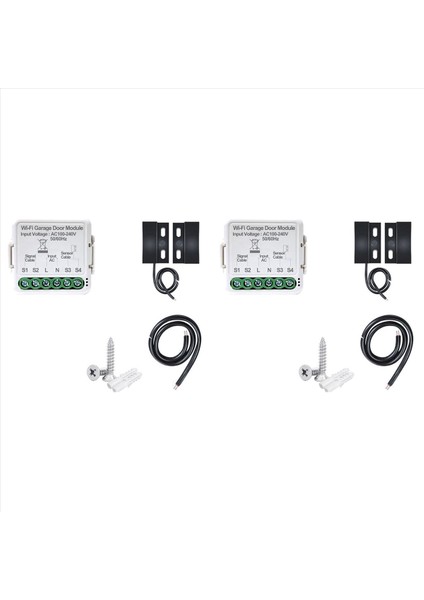 2x Tuya Akıllı Wifi Garaj Kapısı Açıcı Denetleyici App Sesli Uzaktan Kumanda Çalışması Alexa Google Ev Asistanı Için (Yurt Dışından)