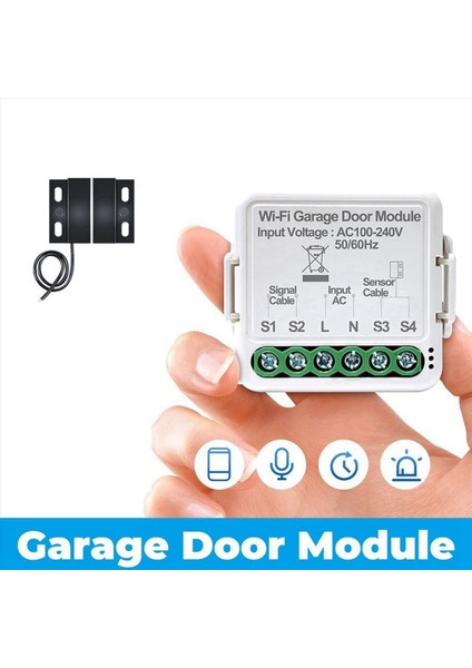 2x Tuya Akıllı Wifi Garaj Kapısı Açıcı Denetleyici App Sesli Uzaktan Kumanda Çalışması Alexa Google Ev Asistanı Için (Yurt Dışından) indirimleri