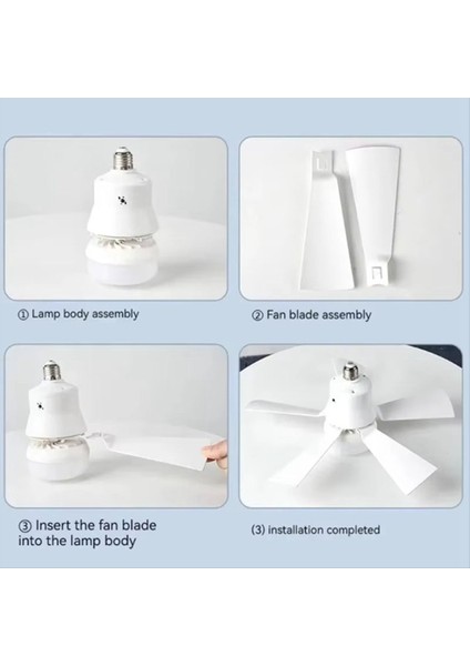 Güçlü Rüzgar LED Sessiz Renk Paleti Lamba Üç Uzaktan Kumanda Işık Fanı Popüler E27 Tavan Fanı Işık Hız Ayarı Beyaz (Yurt Dışından) modelleri