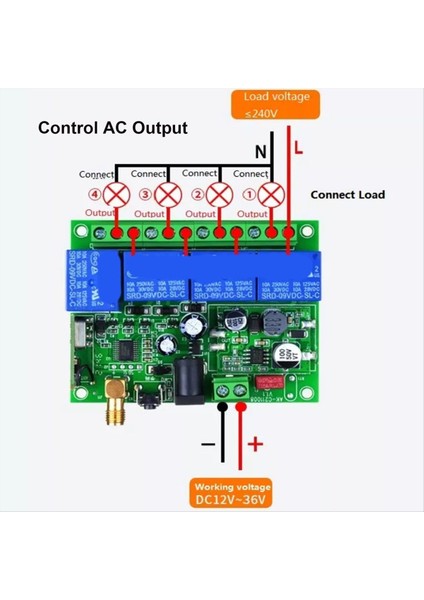 Kablosuz Uzaktan Kumanda Anahtarı 4 Kanallı Endüstriyel Verici 12V-36V Ekipman ve Lamba Kontrolü Için Yüksek Güçlü Uzaktan Kumanda (Yurt Dışından) indirimleri