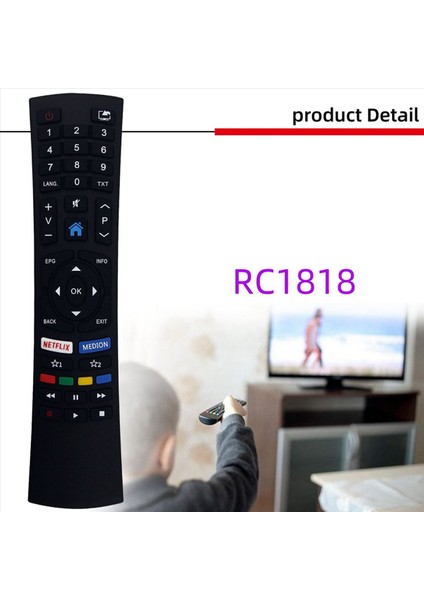 2x RC1818 Uzaktan Kumanda Medion RC1823 RC1822 MD31420 MD31382 MD31420 MD31421 MD31422 MD31423 MD31424 Tv (Yurt Dışından) fırsatları
