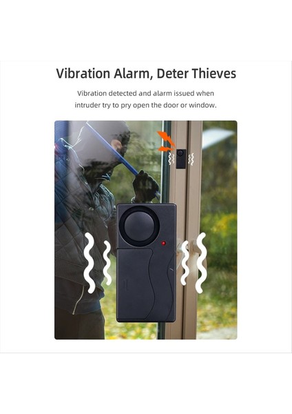 Hırsızlığa Karşı Titreşim Pencere Kapı Alarmı Uzaktan Kumanda Alarmları ile Hassasiyet Ayarı Bisiklet Araba Scooter Için (Yurt Dışından) fırsatları