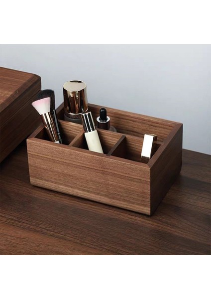 Siyah Ceviz Çok Fonksiyonlu Saklama Kutusu Masif Ahşap Oturma Odası Uzaktan Kumanda Masaüstü Saklama Kutusu Kozmetik Organizatör (Yurt Dışından) fırsatları