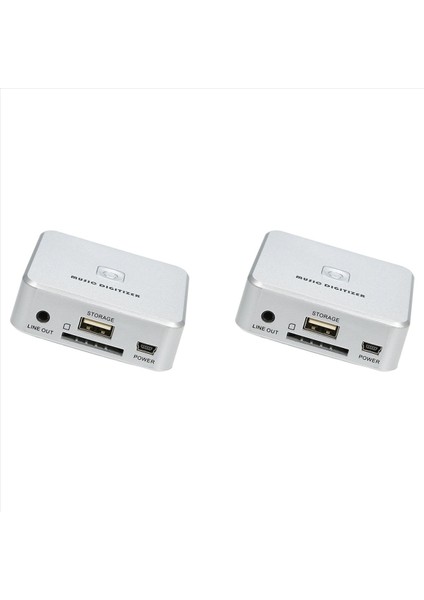 2x Müzik Sayısallaştırıcı Müzik Çalar Sd Kartta Analog Müzik Kaydı USB Sürücüsü Mini USB Bağlantı Noktası Oynatma Uzaktan Kumanda (Yurt Dışından)