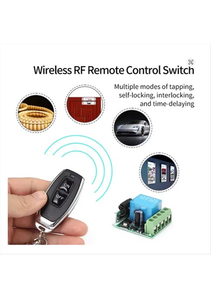 Evrensel Kapı Uzaktan Kumanda Anahtarı Dc 12V Rf 433 Mhz Garaj Kapısı LED Aydınlatma Için Kod Röle Alıcısını Sormak (Yurt Dışından) fırsatları