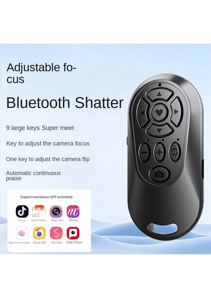 Kablosuz Bluetooth Uyumlu Uzaktan Kumanda Düğmesi Denetleyicisi Kendi Kendine Zamanlayıcı Kamera Çubuğu Deklanşör Yayın Telefonu Siyah (Yurt Dışından) indirimleri