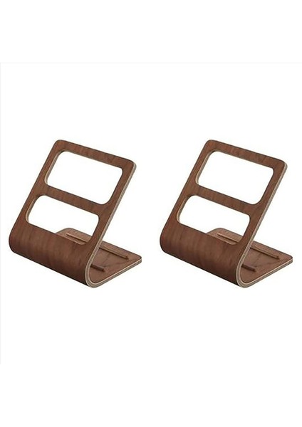 2x Uzaktan Kumanda Caddy Medya Organizatör Sehpa Uzaktan Tutucu (Ceviz Rengi) (Yurt Dışından)
