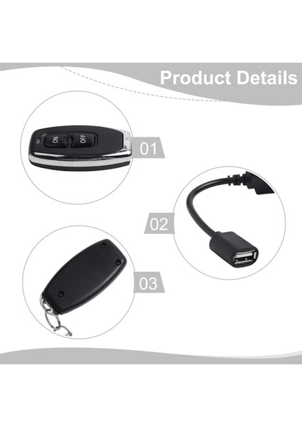 2x DC5V 433 Mhz USB Kablosuz Rf Uzaktan Kumanda Anahtarı Sürücü Güç Açık Kapalı LED Işık Şeridi Okuma Lamba Işığı Fan (Yurt Dışından) fırsatları