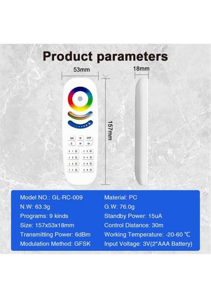 Uzaktan Kumandalı Dimmer Rgb Renk Sıcaklığı Parlaklık Doygunluk Ayarlanabilir 8 Bölge 9 Aydınlatma Modu (Yurt Dışından) modelleri