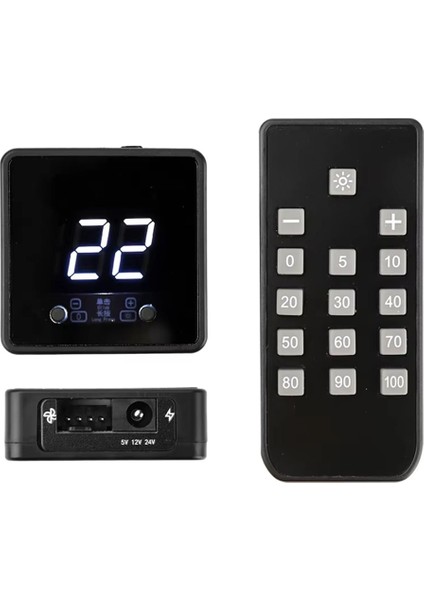 4-Wire Fan Pwm Hız Kontrol Cihazı Dijital Ekran Uzaktan Kumanda Dc 24V 12V 5V Denetleyici Pd Qc Hızlı Şarj (Yurt Dışından)