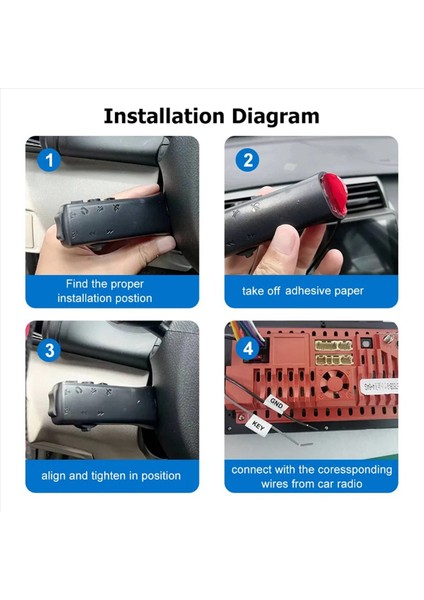 5x 7-Key Evrensel Araç Direksiyon Düğmeleri Çok Fonksiyonlu Araç Sesli Gps Navigasyon DVD Android Kablolu Kontrol (Yurt Dışından) fiyatları