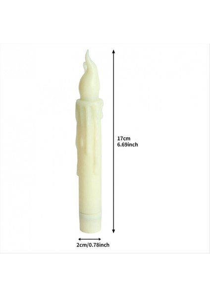 Sihirli Değnek ile Yüzen Mumlar Uzaktan Cadılar Bayramı Süslemeleri 12 Adet Cadılar Bayramı Dekor Için LED Alevsiz Konik Mum (Yurt Dışından) fırsatları