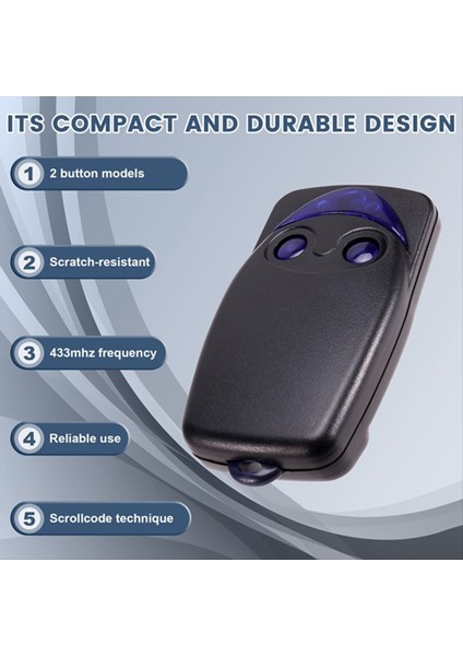 10 Adet FLO2RS 433 Mhz Garaj Kapısı Uzaktan Kumanda Açacağı Flor-S Uzaktan Kumanda 2 Düğme Haddeleme Kodu El Verici (Yurt Dışından) fiyatları