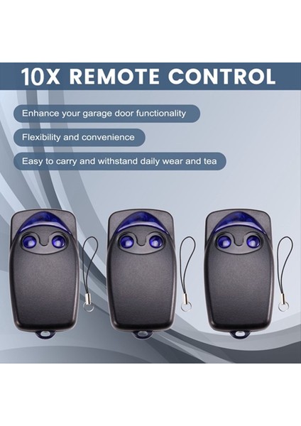 10 Adet FLO2RS 433 Mhz Garaj Kapısı Uzaktan Kumanda Açacağı Flor-S Uzaktan Kumanda 2 Düğme Haddeleme Kodu El Verici (Yurt Dışından) fırsatları